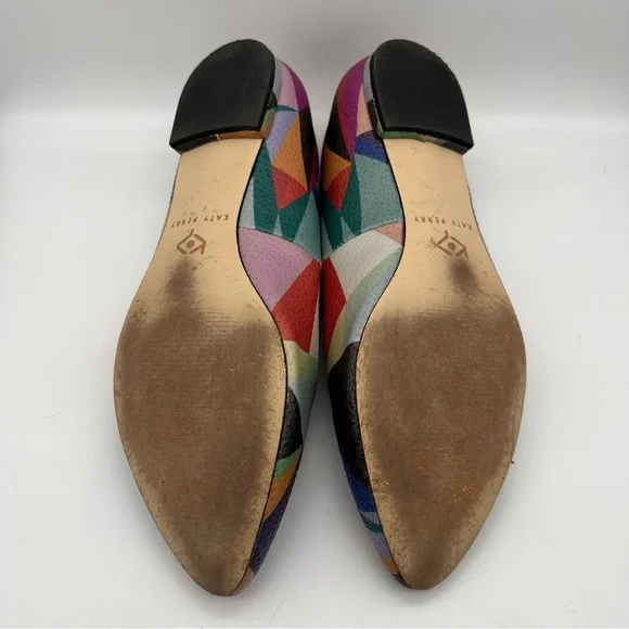 KATY PERRY The Sister Multicolor Stingray Embossed Flats - Sz 7 - Picture 7 of 9